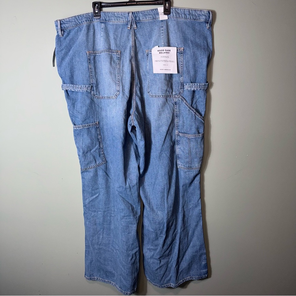 Good American Women’s Good Standard Ease Carpenter Size 22 Mid-Rise Wide Leg NWT - Picture 7 of 10